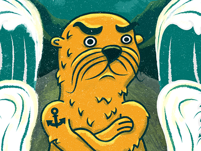 Unreleased Otter illustration otter wax