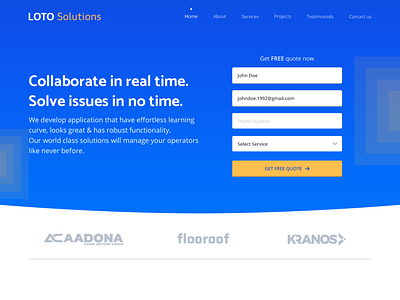 Loto Solutions - an IT company website redesign