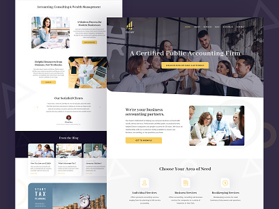 Certified Public Accounting Firm accountant accounting ui design web design