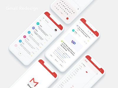 Gmail Redesign app design design gmail ui