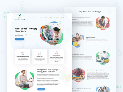 Next Level Therapy design therapist therapy ui ux webdesign