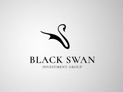 Just a Logo black design logo serif swan