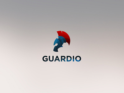 Guardio Logo golden ratio helmet illustrator logo