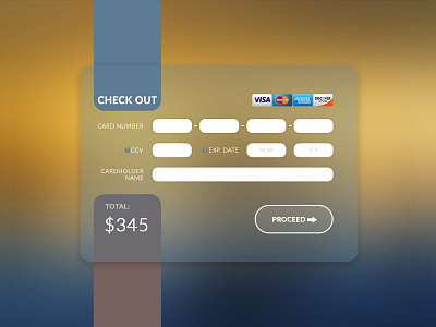 #dailyui Challenge #002 Creit Card Check out check out credit card graphic design ui
