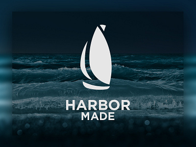 Harbor Made Logo Concept boat branding design graphic design harbor illustrator logo vector
