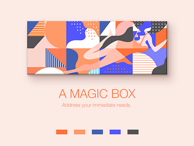 A package design box illustration illustrator packing