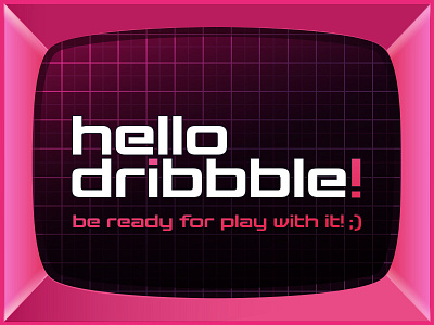 Hello Dribbble arcade game design font free game hello dribbble retro typography