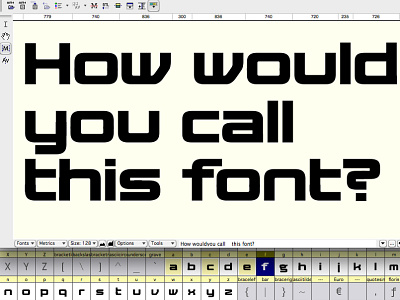 Retro font - WIP