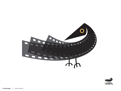 Hungarian Film Fest - Crow bird crow festival film hungarian logo