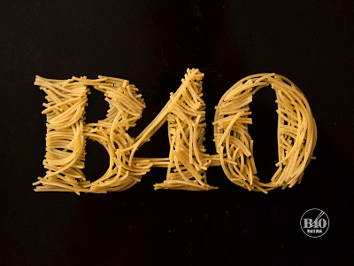 B40 - logo made from pasta