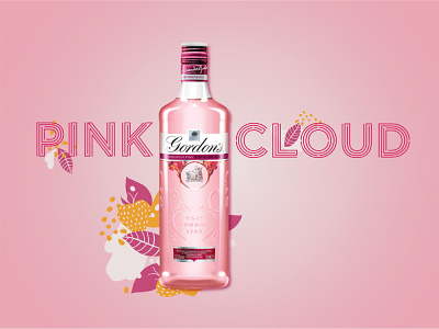 Pink Cloud alcohol branding branding concept design corporate identity design illustration logo marketing summer woman