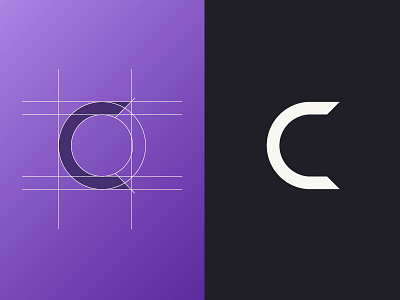 C - Conflux branding c grid identity letter logo logo design monogram