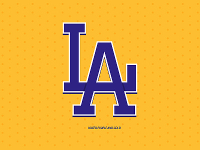 LA basketball gold la lakers los angeles purple