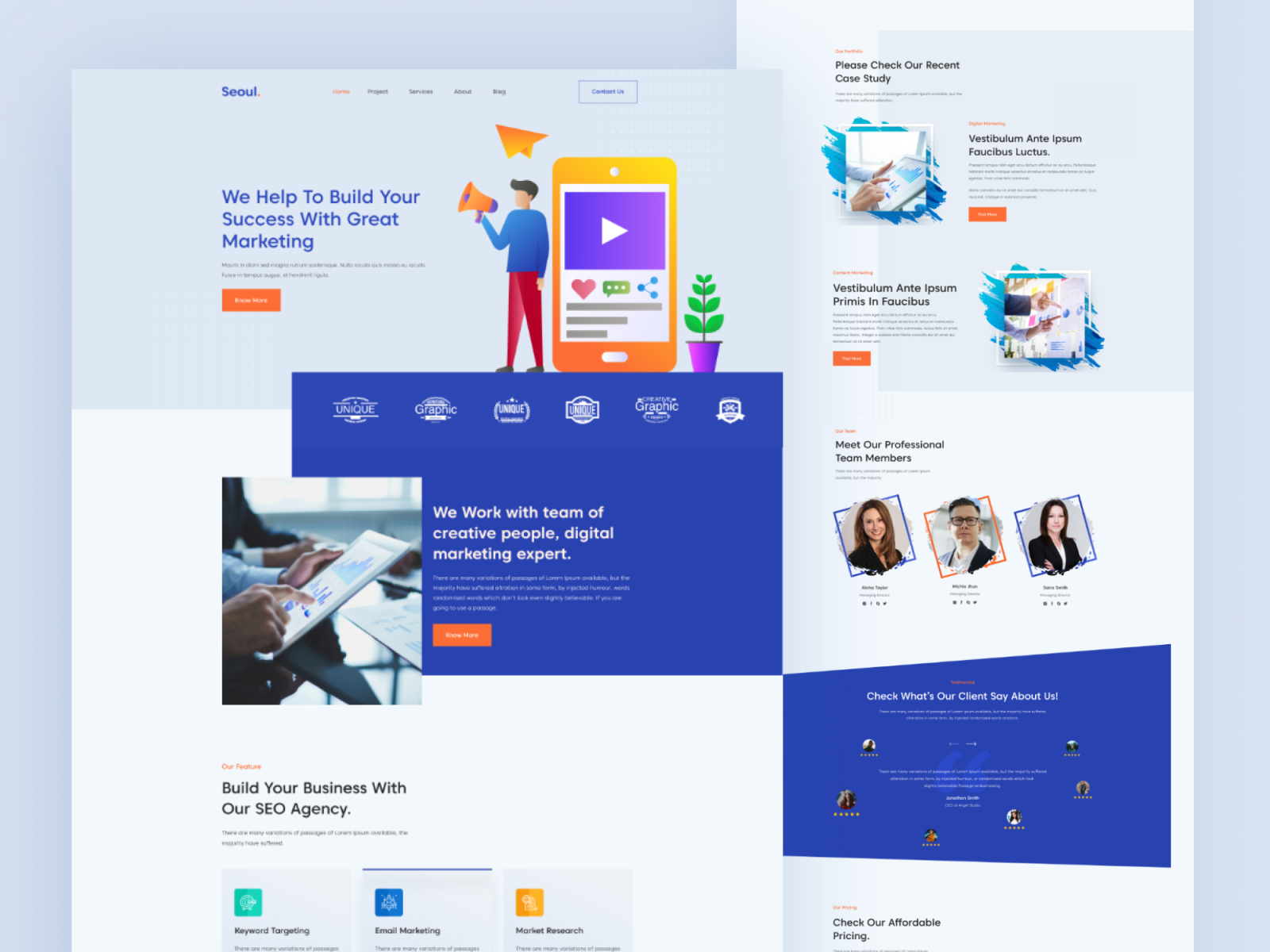 Digital Marketing Landing Page By Shohana Sharmin On Dribbble