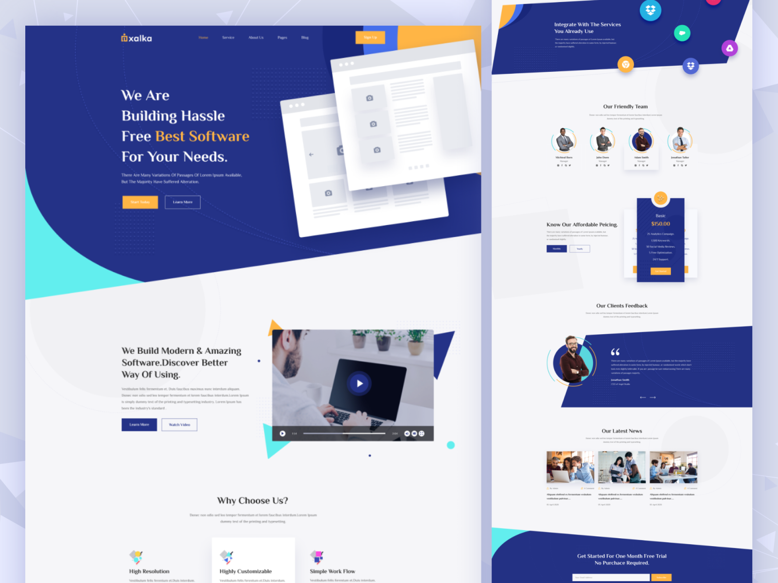 Software landing page. by Shohana Sharmin on Dribbble