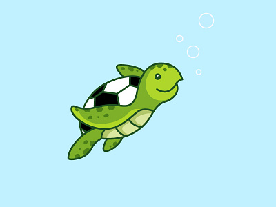 Football Turtle art artwork concept creative football illustration illustrator turtle vector visual