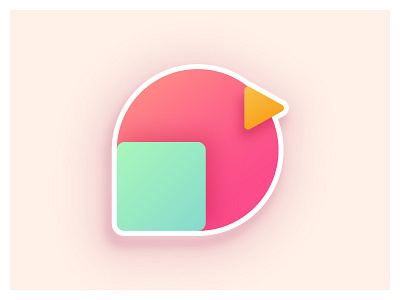 Shapes Bird art bird circle colorful hobby icon illustration logo shape square triangle