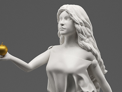 Eris Goddess 3d art design freelance sculpt