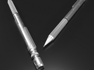 Staedtler Drafting Pencil 3d 3dsmax corona design model pencil product render studio setup