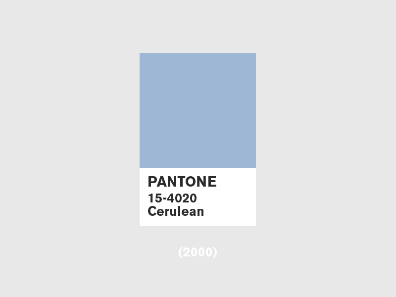 Pantone 2000-2019
