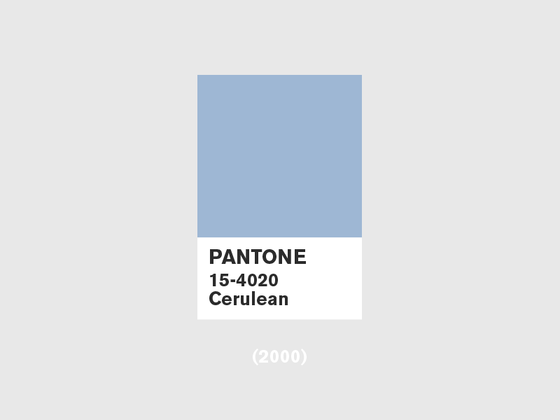 Pantone 2000-2019 adobe photoshop animation 2d cerulean colour palette graphic designer pantone simple animation