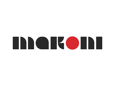 Makoni geometic japan logo simple stereotype sushi