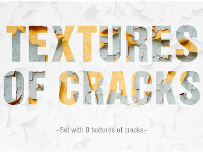 Set with textures of cracks background canvas cracks dirt fissure grunge retro textures wall