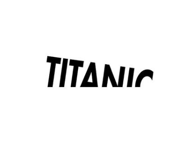 Titanic type typography