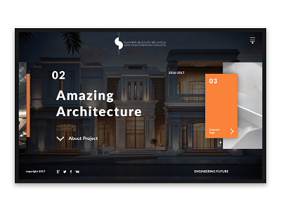 Amazing Architecture dailyui design digital flat graphic interface landing minimal ui ux web website