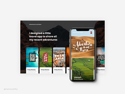 Adventure is out there mobile design mobile ui travel app typography