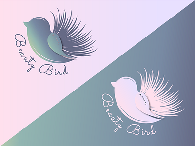 BeautyBird Logo adobe illustrator design digital gradient illustration logo