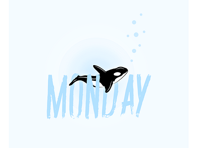 Monday Whale blue monday whale