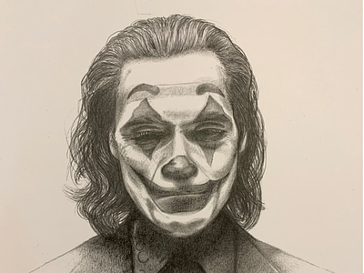 Joker Sketch graphgear 500 illustration joker movie pentel portrait sketch