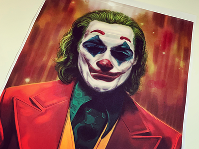 Joker painting portrait