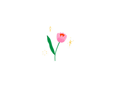 take this flower bold digital illustration flowers fun illustration procreate spring texture