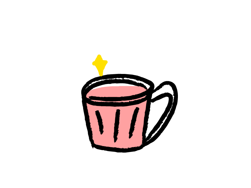 My Cup Overflows after effects animation cup cute design fun gif illustration lovely