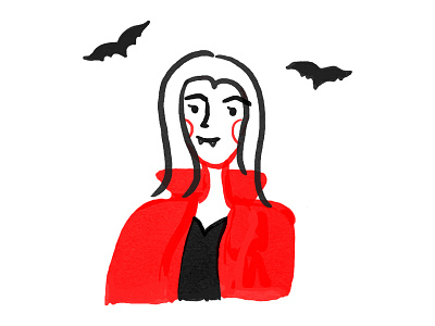 Le Vampire bats character cute digital fantasy halloween illustration photoshop vampire