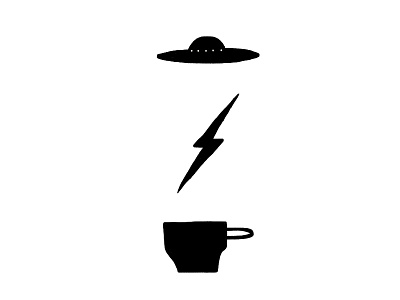 Current Mood Icons black and white black coffee bolt coffee icons illustration lightning mood simple spooky x files