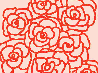 The Flowers digital illustration feminine flowers illustration