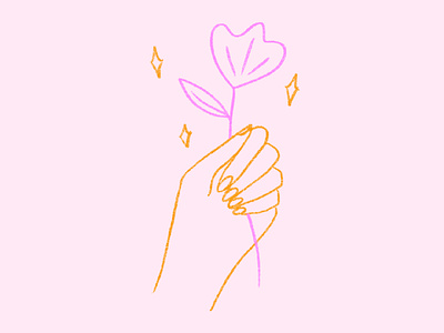 Choose Joy choose joy flower hands illustration magic spring women illustrators