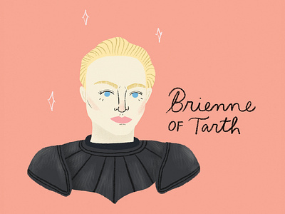 Brienne of Tarth brienne of tarth etsy etsy seller feminist fun game of thrones hand lettering modern print design prints strong women women
