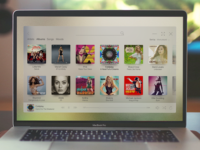 Music Player - Mac concept mac app macos music player sketch ui ux