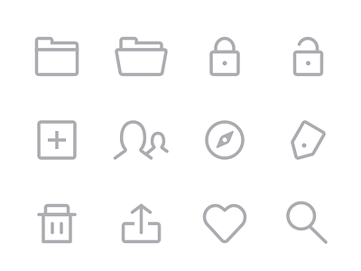 Interface icons glyphs icons illustration pack symbols