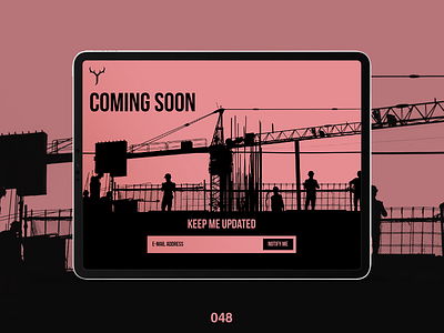 DailyUI #048 Coming Soon