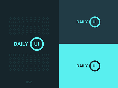 DailyUI #052 DailyUI Logo 052 brand branding clean daily ui 052 dailyui design digital jrdickie logo logo design minimal ui uidesign ux uxdesign web website