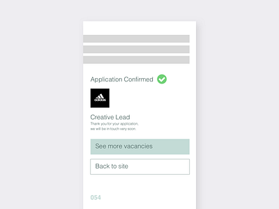 DailyUI #054 Confirmation