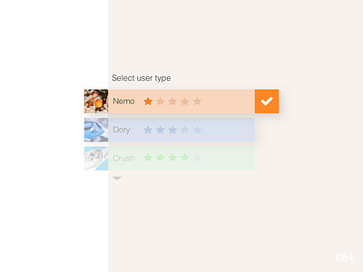 DailyUI #064 Select User Type