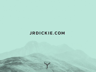 JRDICKIE.COM antlers brand brand identity branding clean graphic designer icon jrdickie launch logo logo design minimal portfolio stag ui uidesign web websdesign website websites