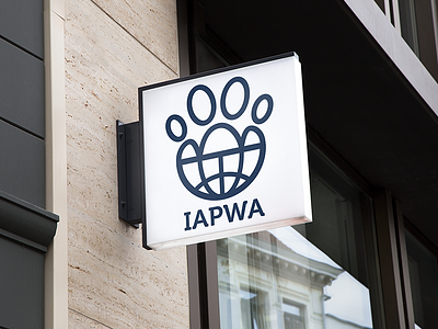 IAPWA Signage animal friends branding charity design iapwa icon logo signage
