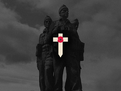 Remembrance Cross / Commando Memorial cross flower icon jrdickie lest we forget memorial poppy remembrance statue veterans day war